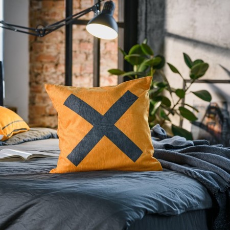 Don`t Cross decorative pillow, size 40x40 cm
