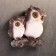 Suspended decor "Two eagle owls" 19x5x20cm