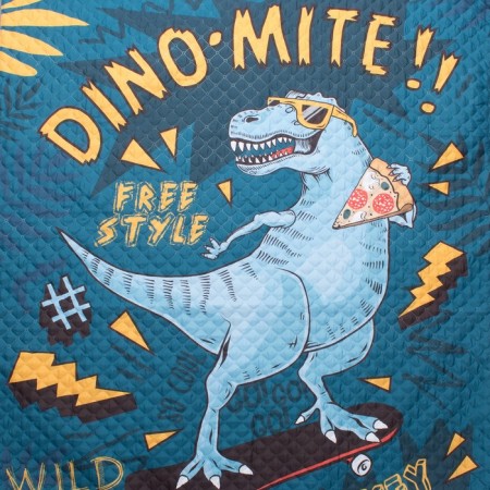 Cover for children's Ethel 1.5 joint venture "T-Rex", 145x210 cm, microfiber-1
