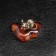 Souvenir "Mouse", brass, amber