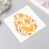 Tattoo on the body color "Egg with yellow patterns" 10x10 cm