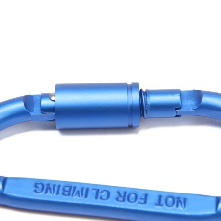 Tactical suspension carbine 81x41 mm, d-shaped, blue color-2