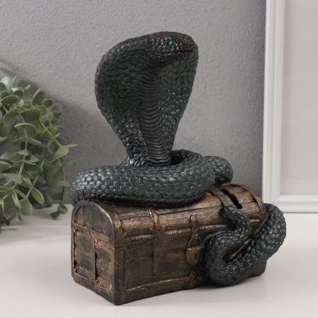 New Year's piggy bank "Cobra on the chest" 20 x 17 x 12 cm.-4