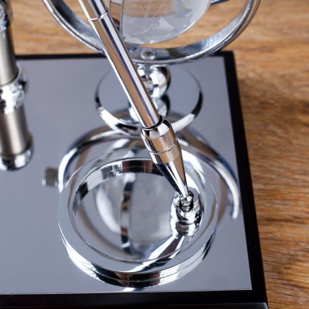 Table set 4V1 with a business card holder, black tree-3
