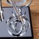 Table set 4V1 with a business card holder, black tree