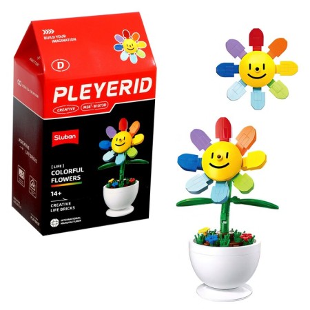 Designer "Flowers in a pot", 6 species, mix-2