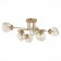 Ceiling EVOLUCE lamp. Sle155702-06. More. 6x40 watts, E14, 80x53x30 cm, golden color