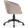 Computer chair thibault plastic/velor, black/beige 60x60x81 cm