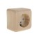 The sketch "Study" Sche PA16-004D, 16 A, single, external, with salary, protection. curtains, pine color