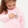 Children's costume (sweatshirt, trousers) minku pink color, height 110