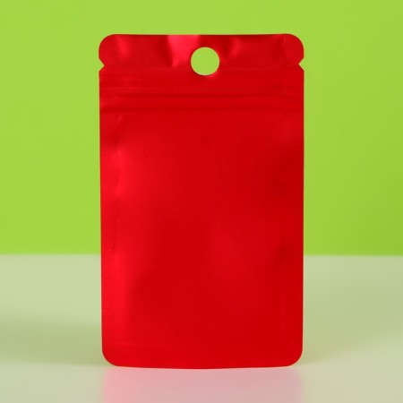 SIP-LOK package with a window, with euroslot, red, 6 x 10 cm-3