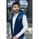 Male ise vest, size 48, blue color, blue