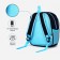 Baby backpack on lightning, 3 outer pockets, blue color