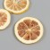 Decor for creativity "dried lemons" yellow color, 5 cm (set 3 pcs)