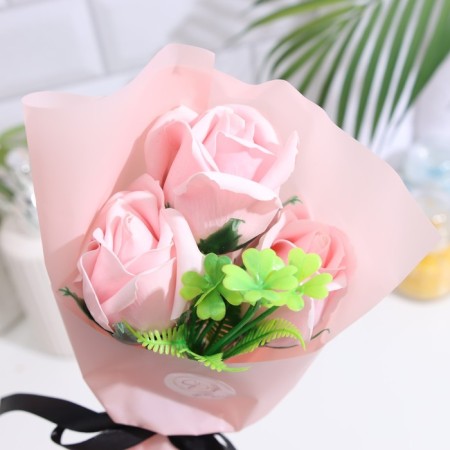 Bouquet of soap roses, nude-4