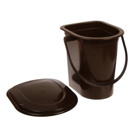 Bucket-loop, h = 40 cm, 17 l, with a removable pot, brown-6