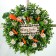 The wreath on the interior door "Easter with carrots" d = 40 cm