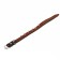 The leather collar "Strict spike", 56 x 2.5 cm, Osh 35-45 cm, black