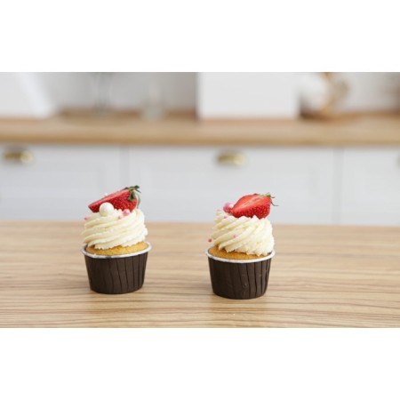 Baking shape Round shade “Chocolate with milk”, D = 6.5 cm, brown color-4