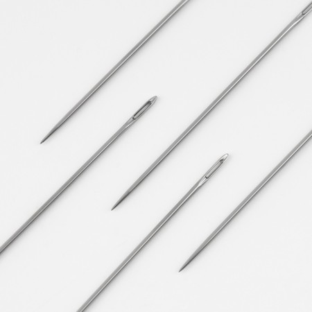 Embroidery needles No. 1, D = 0.7 mm, 3.5 cm, 10 pcs, S-20-1