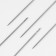 Embroidery needles No. 1, D = 0.7 mm, 3.5 cm, 10 pcs, S-20