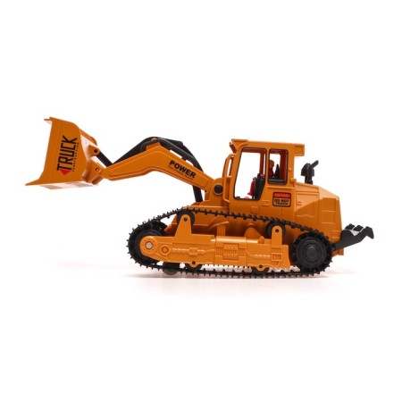 Radio -controlled bulldozer "Stroykhnika", a movable bucket, works from the battery-3