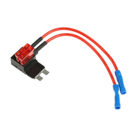 Double extension cord, standard 10A, wire 15 cm