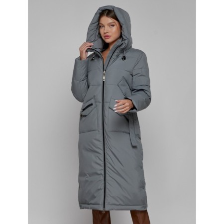 Coat insulated winter female, size 42, color gray-6