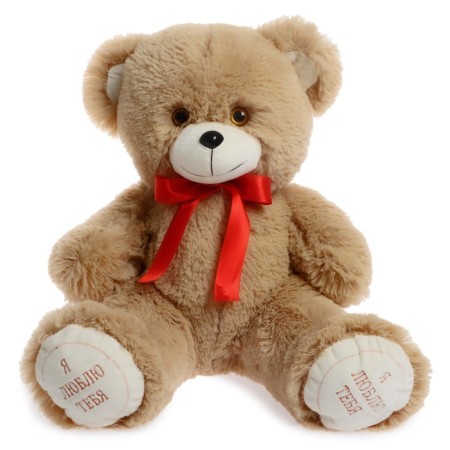 Soft toy "Bear Green", 50 cm, coffee color-3