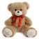 Soft toy "Bear Green", 50 cm, coffee color