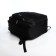 Youth backpack from textiles, 2 lightning departments, 4 pockets, reinforced handle, black color