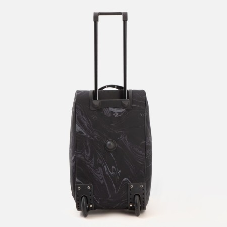 Road bag on wheels, lightning department, outer pocket, black color-2