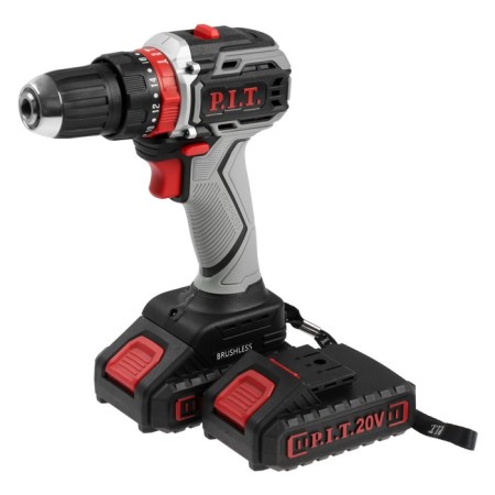 Drill-shuruvret P.I.T. PSR18-D4, Brightless, shock, 20 V, 2x1.5 Ach, Li-Lon, 40 Nm, case
