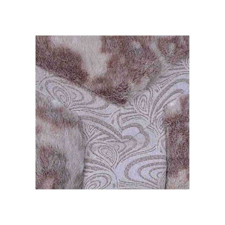 Covers of the seats are furry artificial SkyWay Arctic, 5 objects, brown, S03001089-1