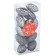 Jewelry decoration "cones" (set 12 pcs) 4x2.5 cm, silver