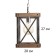 Lungo lamp E27 40W black 15x15x20-170cm