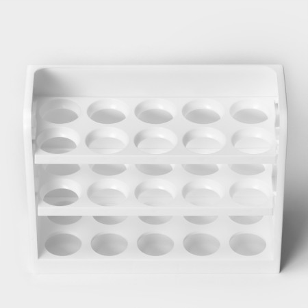 Egg container, 30 cells, 25 × 10 × 19.5 cm, white color-3