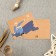 Mini postcard for business "For you", craft, 8 × 6 cm