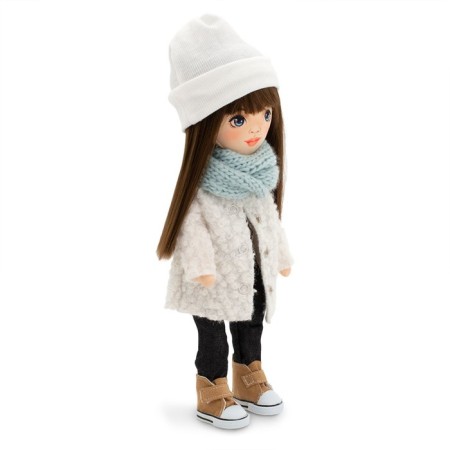 Sophie soft doll "in a white fur coat", 32 cm-2