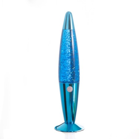 Lava-lamp "Rocket" 1x30W E14-R39 (sparkles) blue 11x11x41cm-7