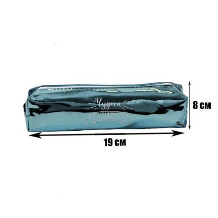 Penal soft 1 compartment, 80 x 190 x 30 mm, leatherette mirror "miracles" occurs "green-1