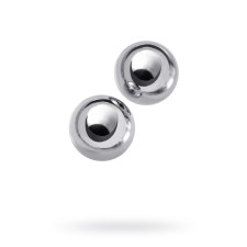 Vaginal balls Metal by toyfa, silver color, d = 2 cm
