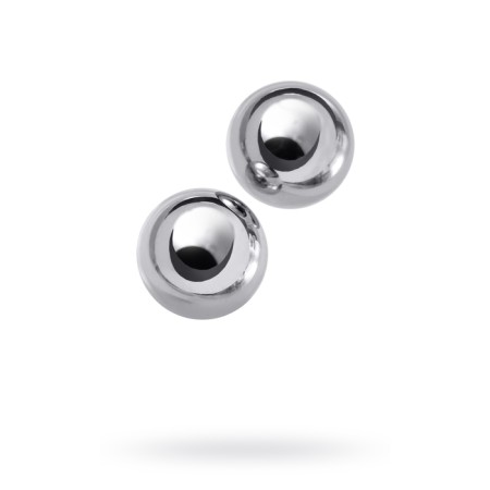 Vaginal balls Metal by toyfa, silver color, d = 2 cm