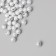 Beads for creativity Plastic "Sig-zag" white-silver set 20 grams 0.6x0.6x0.6 cm