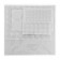 Set of furniture lining, 125 pcs., D = 0.9; D = 1.5; D = 2; D = 3.8; 20x20, white color