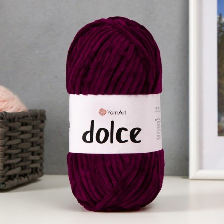 Yarn "Dolce" 100% micropoliester 120m/100g (780 plums)