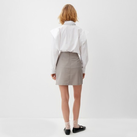 Women's skirt Minaku: Casual Collection Beige color, pr 44-3