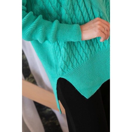 Female jumper, size 42, turquoise color-6