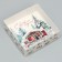 Makarun box “Happy New Year!”, Watercolor drawing, 12 x 12 x 3 cm, New Year
