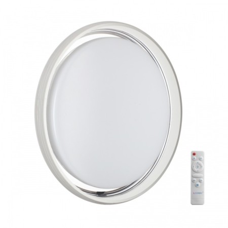 The lamp is wall-flowing Sonex. Hani, 48W, LED, 100x455x455 mm, white, transparent color